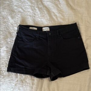 Women's Black Denim Shorts